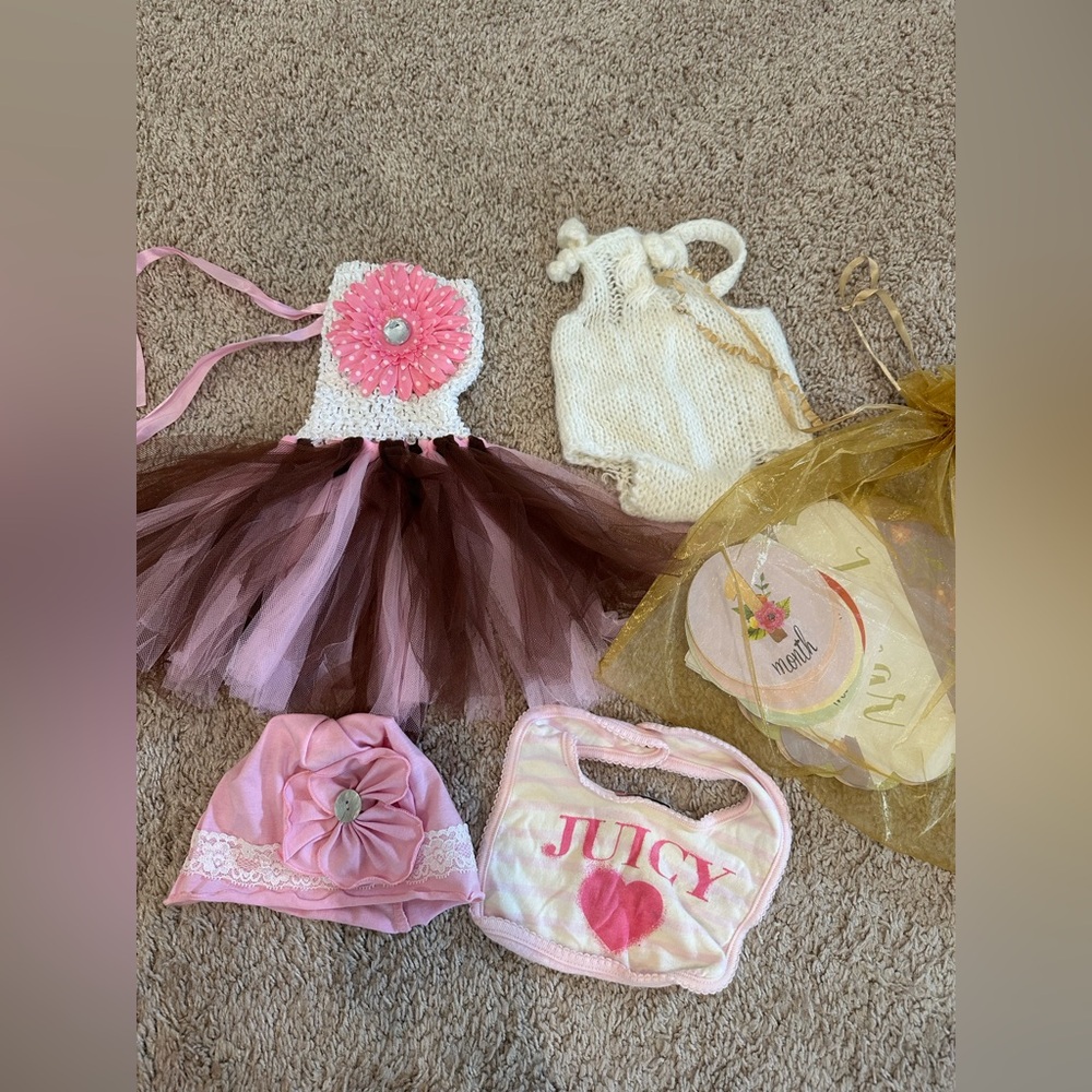 Bundle of baby girl clothes